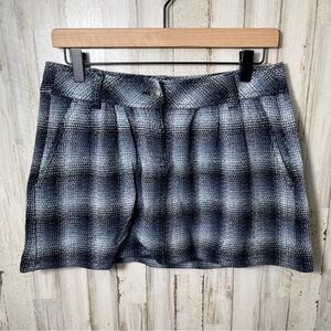 London Jean‎ Plaid Wool Rayon Mini Skirt Vintage Y2K Womens Size 4/Medium